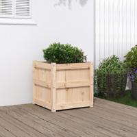 VidaXL Plantenbak 50x50x50 cm massief grenenhout - thumbnail