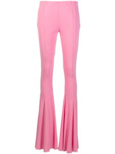 Blumarine pantalon évasé à taille mi-haute - Rose