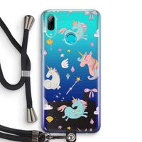 Fantasiewereld: Huawei P Smart (2019) Transparant Hoesje met koord