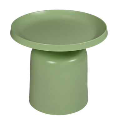 Bijzettafel Mara - 50x50x42 - Licht groen- Gepoedercoat metaal