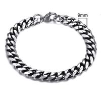 Stalen heren armband LGT JWLS Gourmette schakel Vintage 9mm-21cm Stalen heren armband LGT JWLS Gourmette schakel Vintage 9mm-21cm
