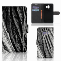 Book Style Case Samsung Galaxy J4 2018 Boomschors Grijs - thumbnail