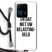 Belastinggeld: Xiaomi Mi Mix 4 Transparant Hoesje met koord