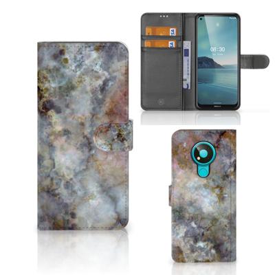 Nokia 3.4 | Bookcase | Marmer Grijs