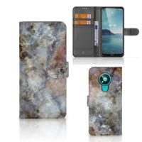 Nokia 3.4 | Bookcase | Marmer Grijs