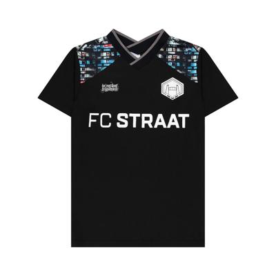 Touzani La Mancha FC Straat Trainingsshirt Kids Zwart Wit