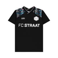 Touzani La Mancha FC Straat Trainingsshirt Kids Zwart Wit