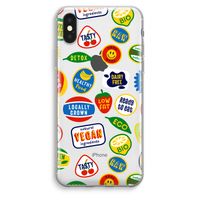 Fruitsticker: iPhone XS Max Transparant Hoesje