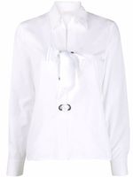 Valentino Garavani Pre-Owned chemise à col v (années 2000) - Blanc - thumbnail