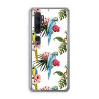 Kleurrijke papegaaien: Xiaomi Mi Note 10 Transparant Hoesje
