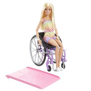 Mattel Fashionistas - Barbie met een paarse rolstoel #194 pop