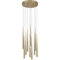 LED Hanglamp - Trio Select Cala - 10 Lichtpunten van 3.8 Watt - Hoogte aanpasbaar - Aanpasbare Lichtkleur - Dimbaar - Goud - Metaal