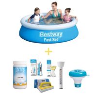 Bestway Zwembad - Fast Set - 183 x 51 cm - Inclusief WAYS Onderhoudspakket