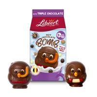 Libeert Cocoa Bomb Triple Chocolate - 2 chocoladefiguren - 80g Libeert Cocoa Bomb Triple Chocolate - 2 chocoladefiguren - 80g