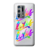 Loves: Huawei P40 Pro Plus Transparant Hoesje Loves: Huawei P40 Pro Plus Transparant Hoesje