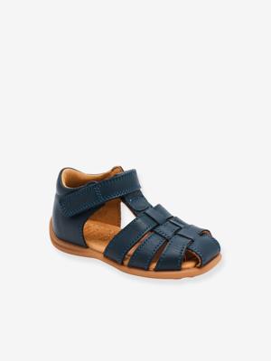 CARLY sandalen van leer met klittenbandsluiting voor kinderen BISGAARD marineblauw CARLY sandalen van leer met klittenbandsluiting voor kinderen BISGAARD marineblauw