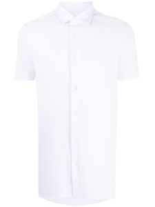 Emporio Armani chemise en popeline à manches courtes - Blanc