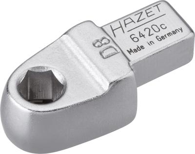 HAZET Insteekhouder voor bits 6420C · 9 x 12 mm insteekvierkant massief · 5/16 inch (8 mm) zeskant hol · Lengte: 41,5 mm