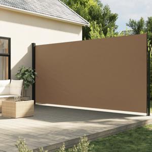 Windscherm uittrekbaar 220x600 cm taupe