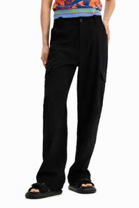 Basic cargobroek - BLACK - XS