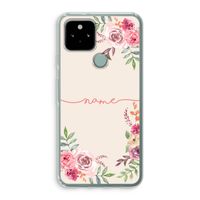 Rozen: Google Pixel 5 Transparant Hoesje