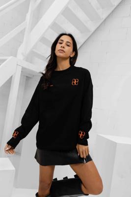 Symbol Longsleeve Shirt Dames Zwart/Oranje Symbol Longsleeve Shirt Dames Zwart/Oranje