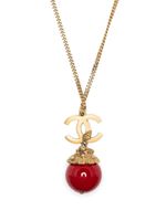 CHANEL Pre-Owned collier à pendentif boule (2005) - Or