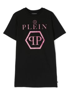 Philipp Plein Junior t-shirt à logo imprimé - Noir