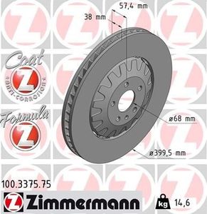 Remschijf FORMULA Z REMSCHIJF 100337575