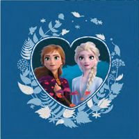 Disney Frozen 2 pyjamakussen 40 x 40 cm Elsa en Anna blauw - thumbnail