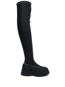 GANNI bottes Retro Flatform - Noir