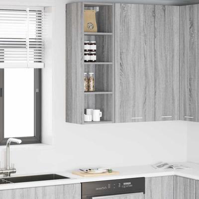 Hangkast Riga Grijs Sonoma 30 x 29,5 x 100 cm Bewerkt hout Hangkast Riga Grijs Sonoma 30 x 29,5 x 100 cm Bewerkt hout