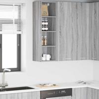 Hangkast Riga Grijs Sonoma 30 x 29,5 x 100 cm Bewerkt hout Hangkast Riga Grijs Sonoma 30 x 29,5 x 100 cm Bewerkt hout