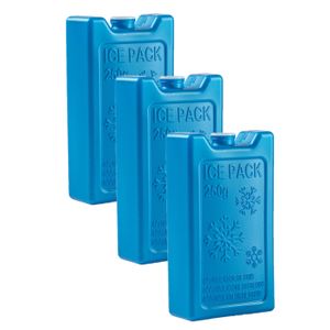 6x stuks 250 grams koelelementen 13 x 7.5 cm kobalt blauw