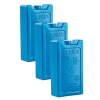 6x stuks 250 grams koelelementen 13 x 7.5 cm kobalt blauw