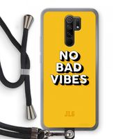 No Bad Vibes: Xiaomi Redmi 9 Transparant Hoesje met koord