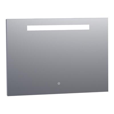 Brauer Garnet Spiegel - Rechthoekig - 100 cm - met Directe LED-Verlichting - Dimbaar - met Touchbediening