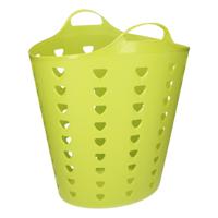 Flexibele wasmand - kunststof - 60L - groen - D38 x H47 - kuip