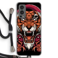 Tiger and Rattlesnakes: OnePlus Nord 2 5G Transparant Hoesje met koord