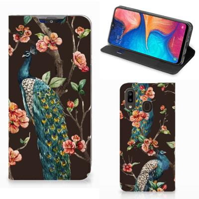 Samsung Galaxy A30 | Hoesje maken | Pauw met Bloemen