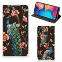 Samsung Galaxy A30 | Hoesje maken | Pauw met Bloemen Samsung Galaxy A30 | Hoesje maken | Pauw met Bloemen