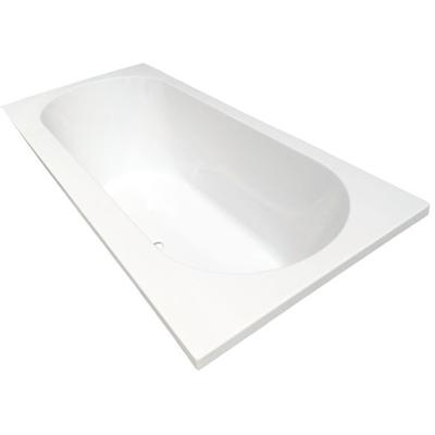 Xellanz Portus RD Inbouw Duo Ligbad - 180x80x49cm - Acryl - Glans Wit