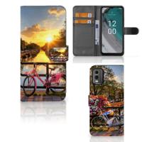 Nokia C32 | Flip Cover | Amsterdamse Grachten | Portemonnee hoesje