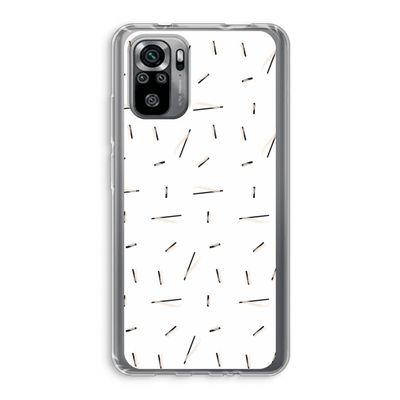 Hipster stripes: Xiaomi Redmi Note 10S Transparant Hoesje