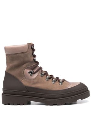 Brunello Cucinelli bottines à lacets - Marron