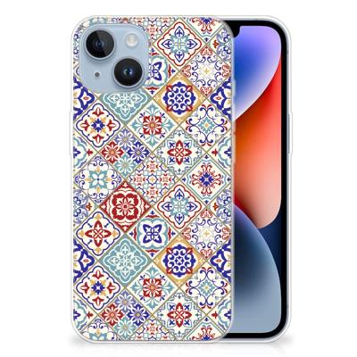Apple iPhone 14 | TPU | Siliconen hoesje | Tiles Color Apple iPhone 14 | TPU | Siliconen hoesje | Tiles Color