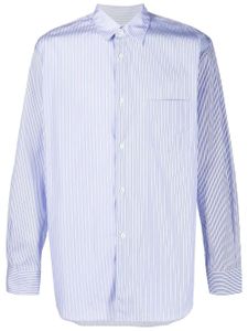 Comme Des Garçons Shirt chemise rayé à manches longues - Bleu