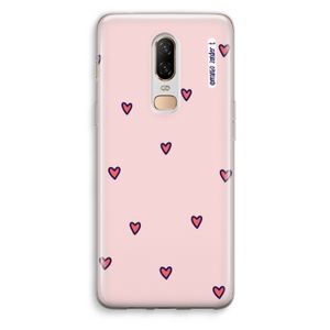 Hartjes: OnePlus 6 Transparant Hoesje