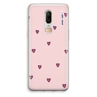 Hartjes: OnePlus 6 Transparant Hoesje