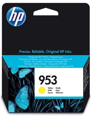 HP inktcartridge 953, 630 pagina&apos;s, OEM F6U14AE, geel